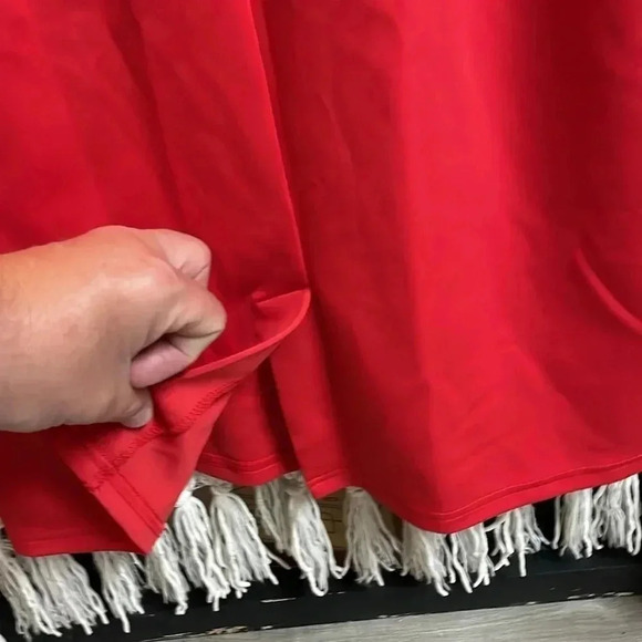 Hanna Nikole NWT Chiffon Ruffle Flattering Cape Sleeve Bodycon Pencil Dress - Picture 7 of 7